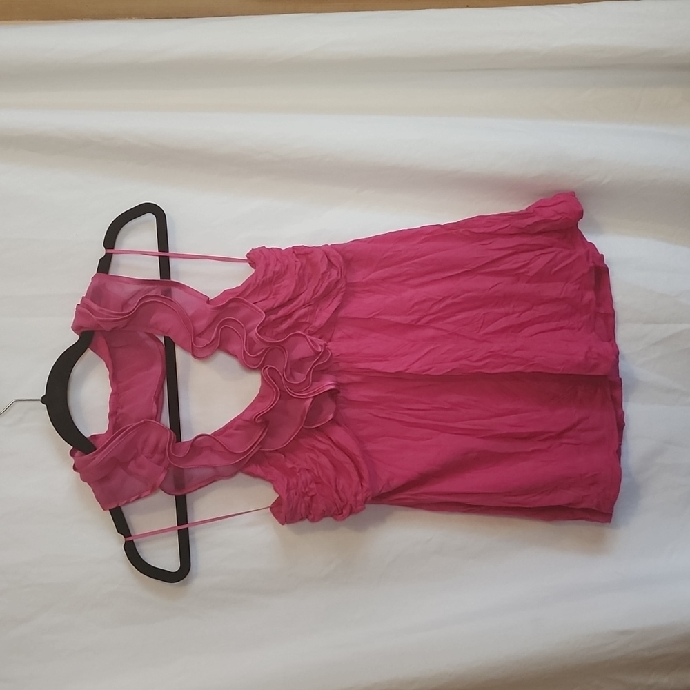 Flirty halter top hot pink halter top
